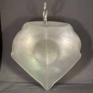 Vintage World Hand Forged Aluminum Leaf Bread Bowl